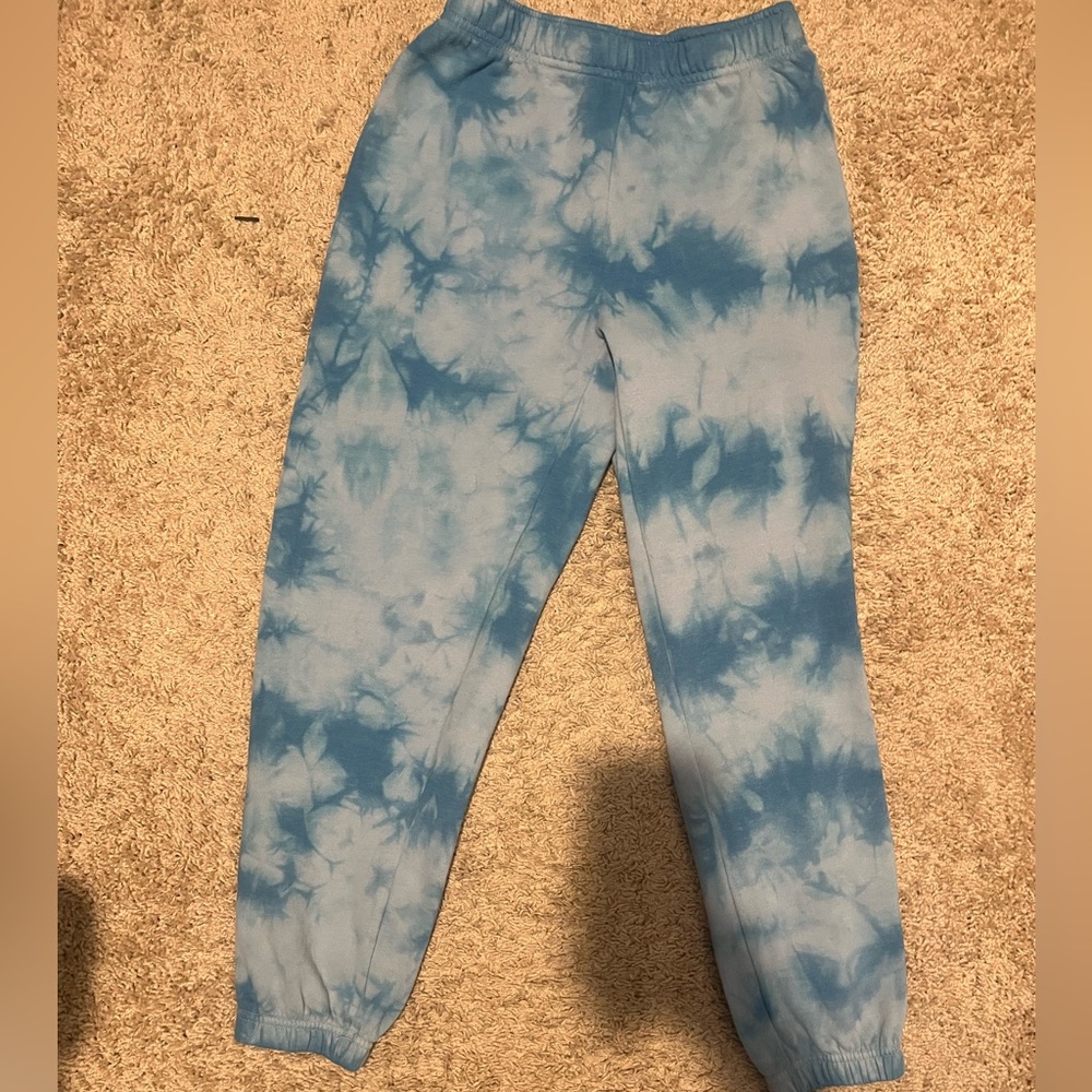 LA Hearts Blue Tie Dye Beach Faded Sweatpants size xs